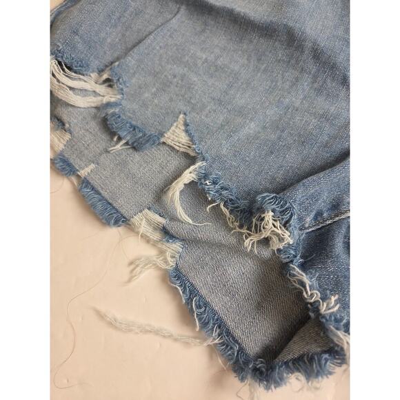 AERIE Denim Stretch Cutoff Shorts XL - Picture 4 of 6
